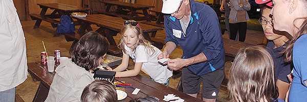 Children and parents at social event